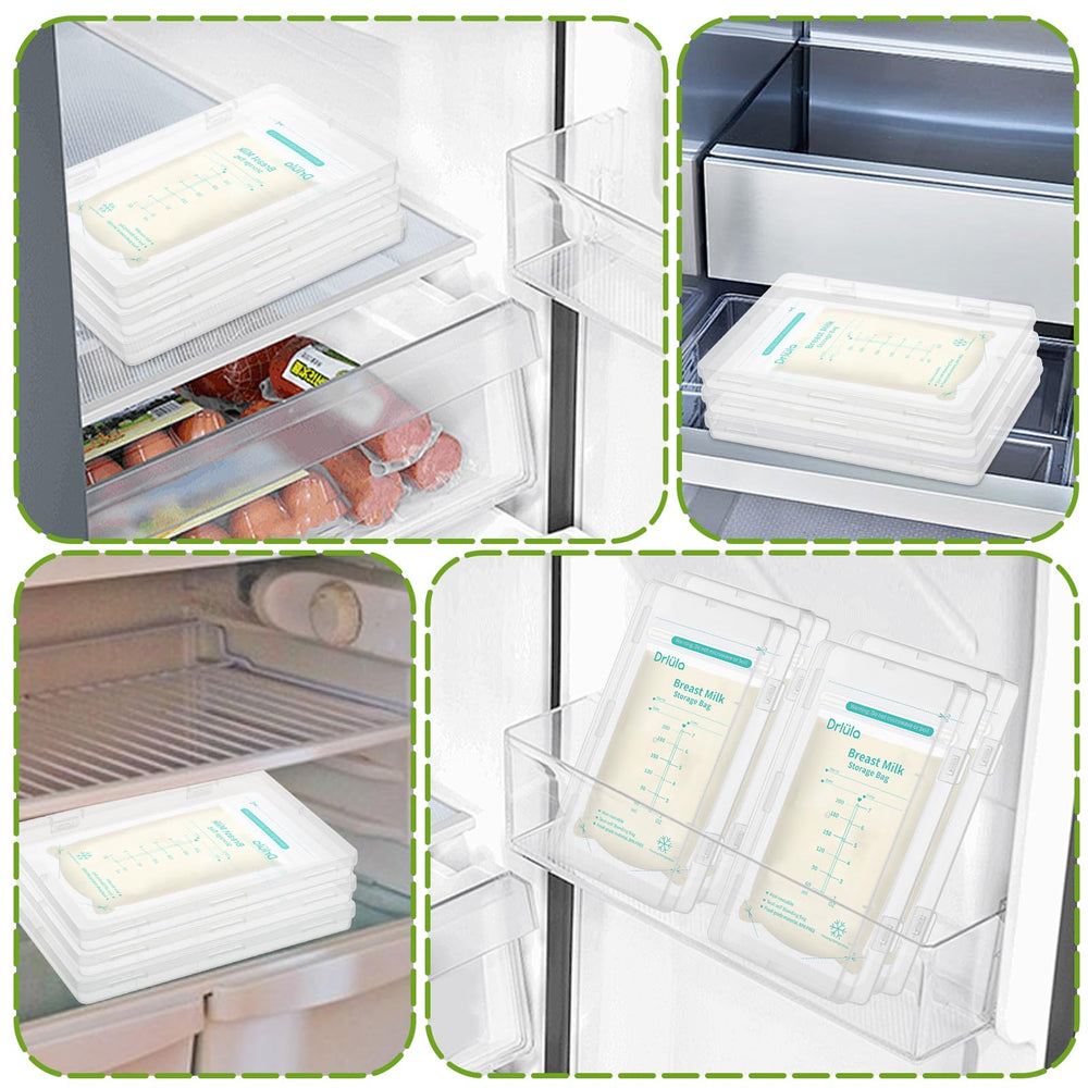 Sibosen organized breastmilk storage in fridge or freezer