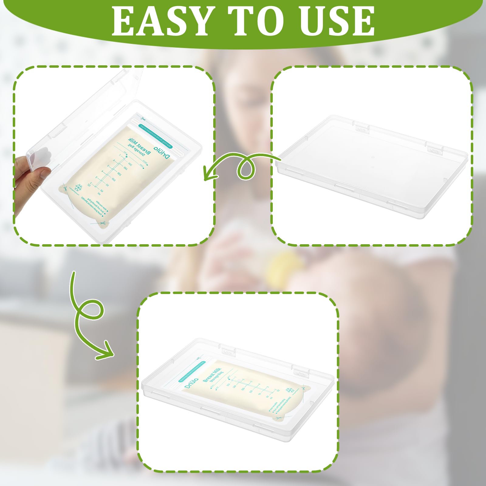 Sibosen stackable breastmilk tray design saves freezer space
