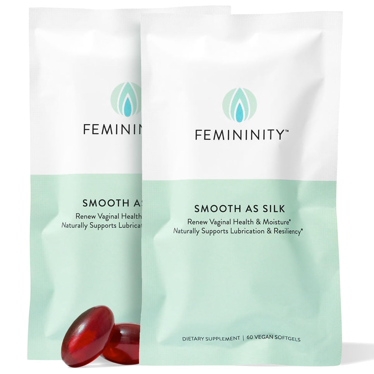 Sibu Femininity Silk refill bottle front view suggesting moisture support for everyday comfort.