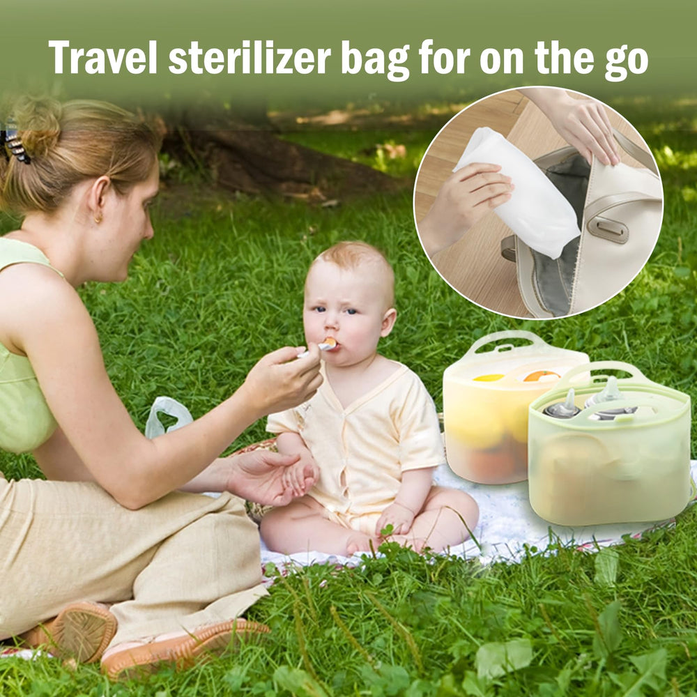 Dishwasher-safe silicone bag for easy cleaning.