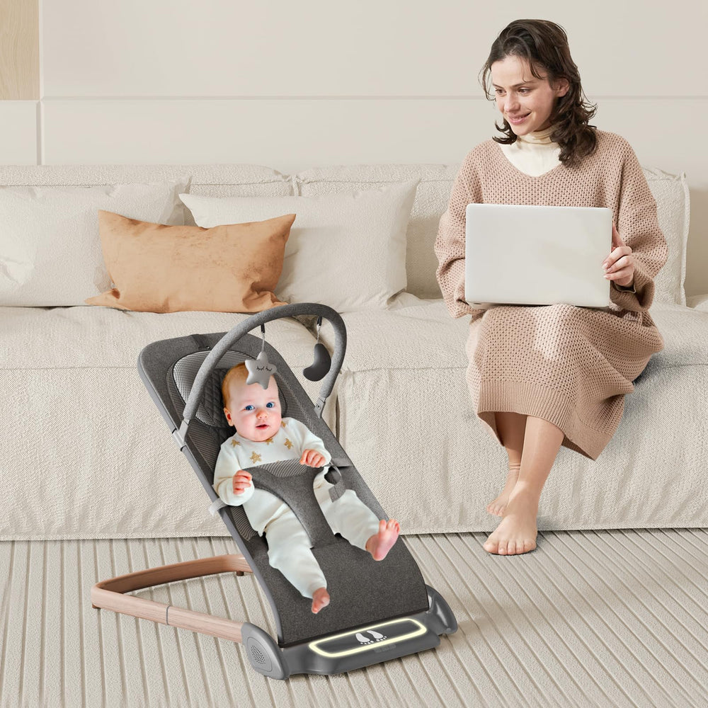 SYCYH compact, travel-friendly bouncer ideal for small spaces