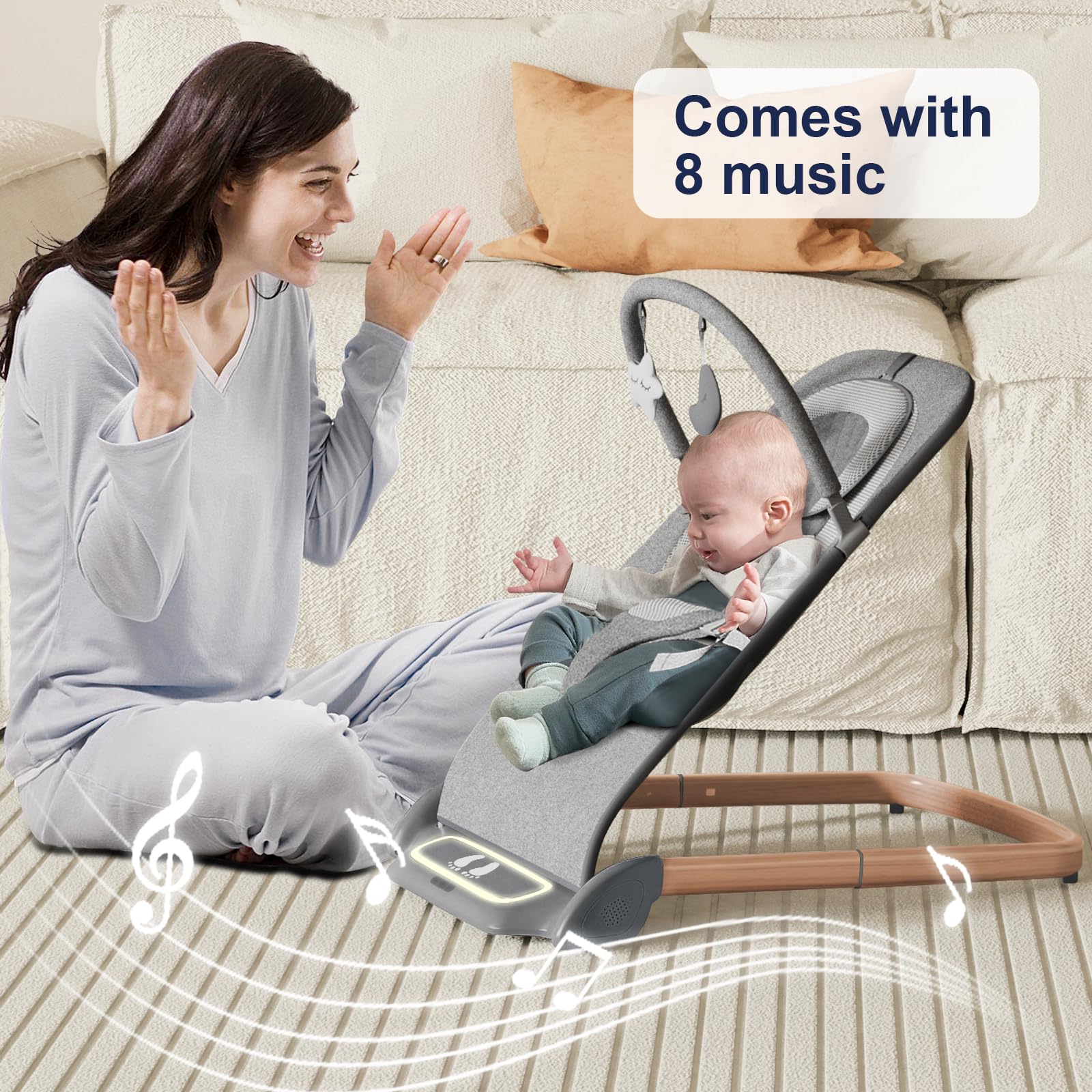 SYCYH safety harness and non-slip feet ensure stable bouncing