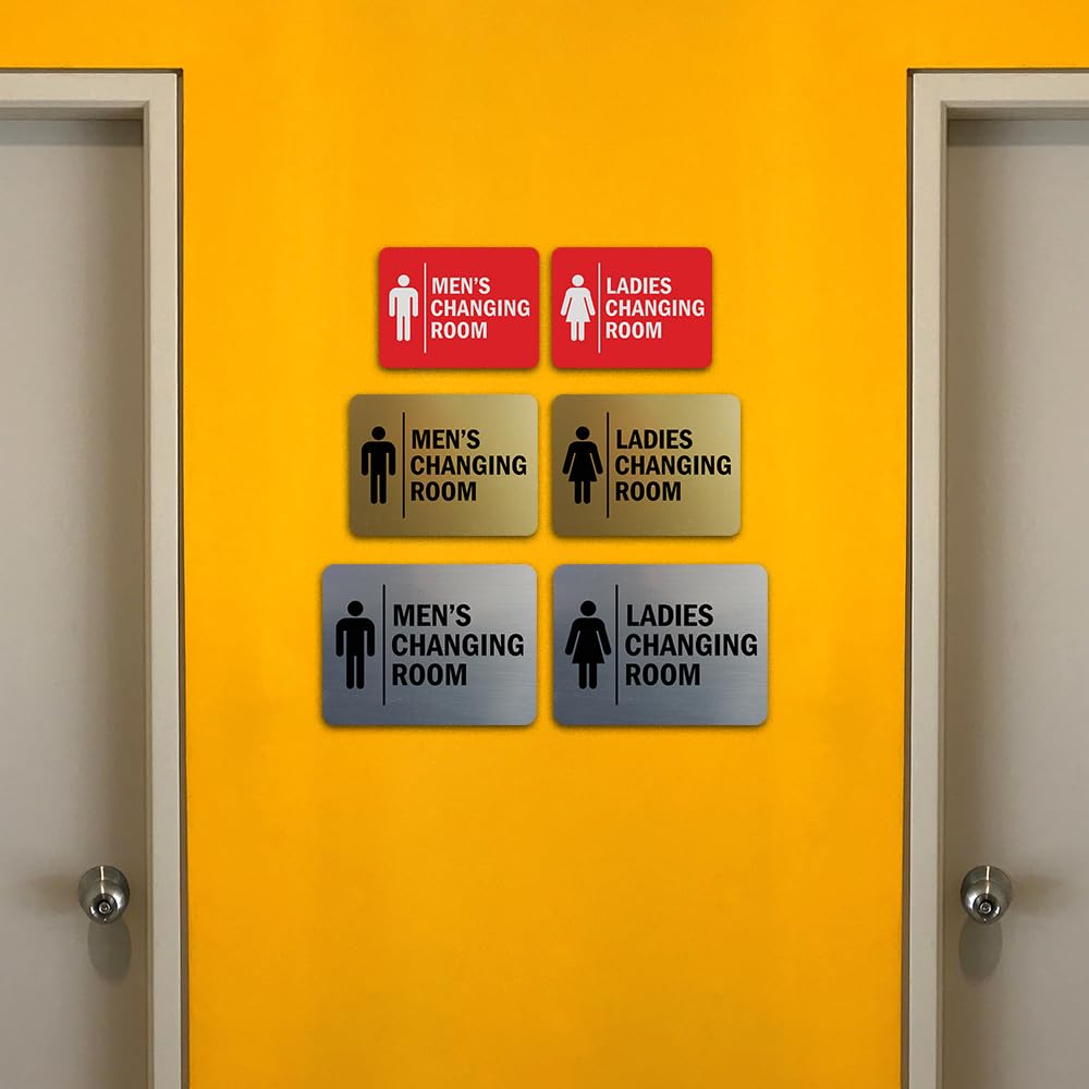 Signs ByLITA signs with adhesive backings for versatile mounting