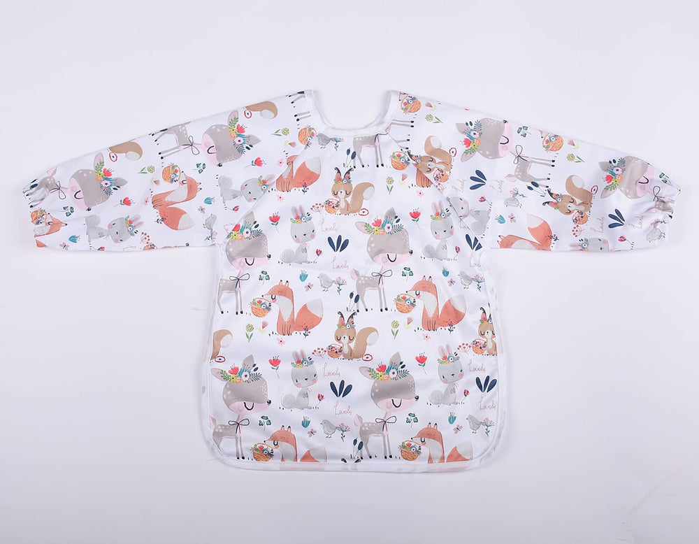 Sigzagor baby bib showing pocket turned front for use