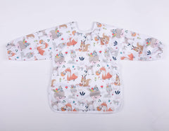 Sigzagor baby bib showing pocket turned front for use