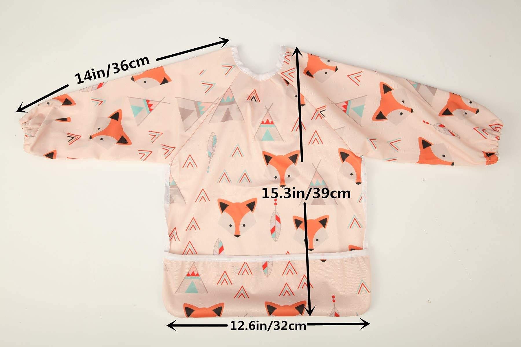 Sigzagor waterproof polyester bib keeps outfits cleaner