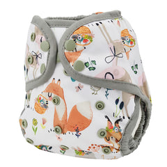 Sigzagor Grey Deer snaps close-up showing sturdy closures for quick changes