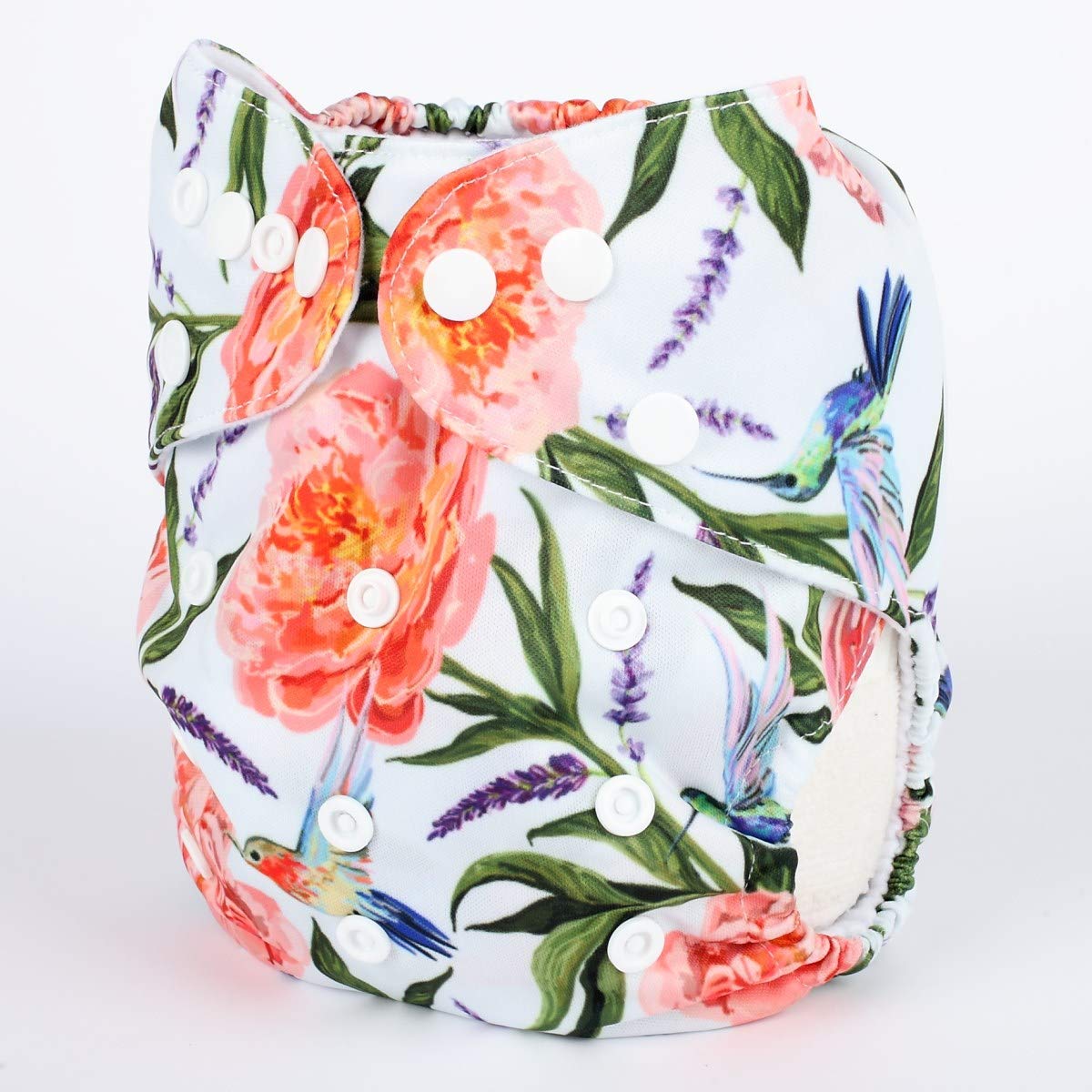 Sigzagor diaper with adjustable sizes via snaps fits 3 kg to 15 kg.