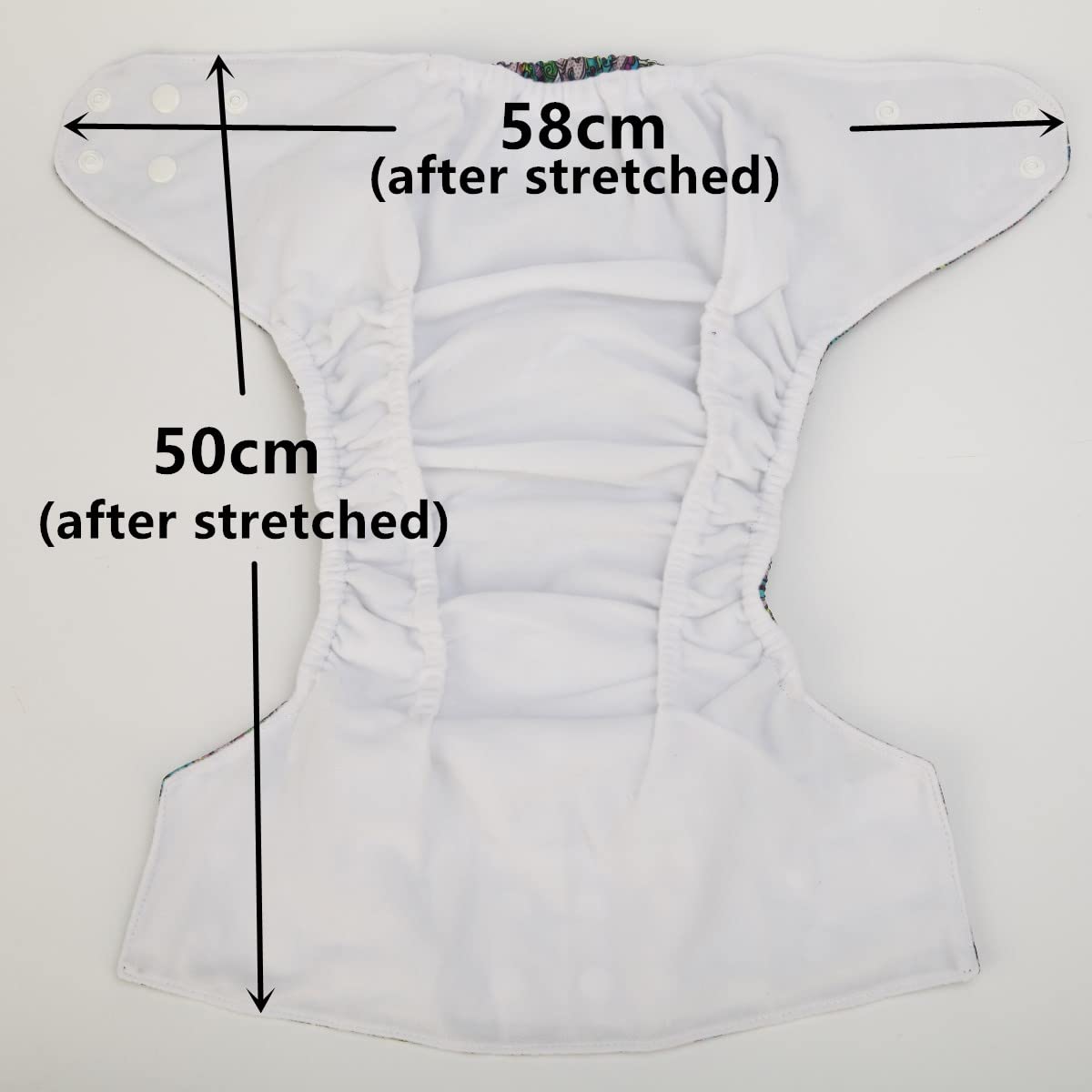 Sigzagor Bears Blue pocket diaper featuring waterproof PUL outer for durability.