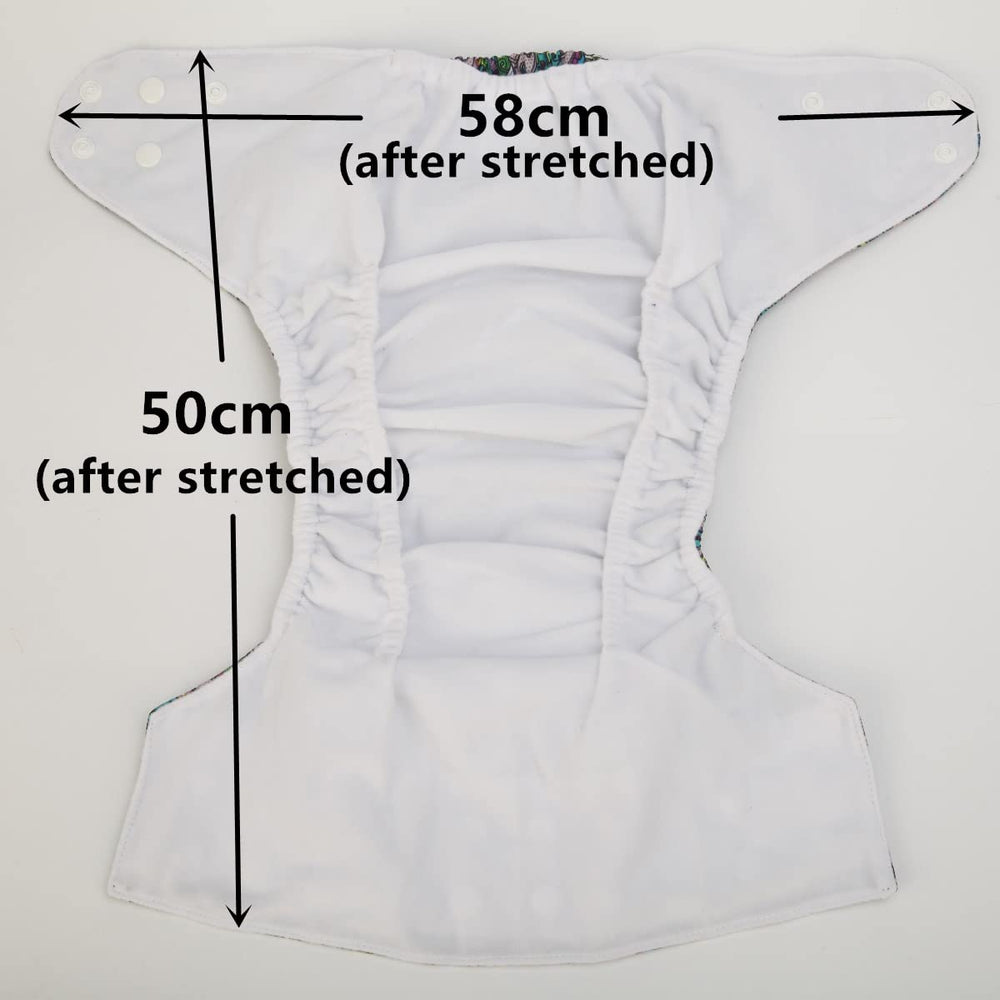 Sigzagor Bears Blue pocket diaper featuring waterproof PUL outer for durability.
