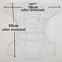 Sigzagor Bears Blue pocket diaper featuring waterproof PUL outer for durability.