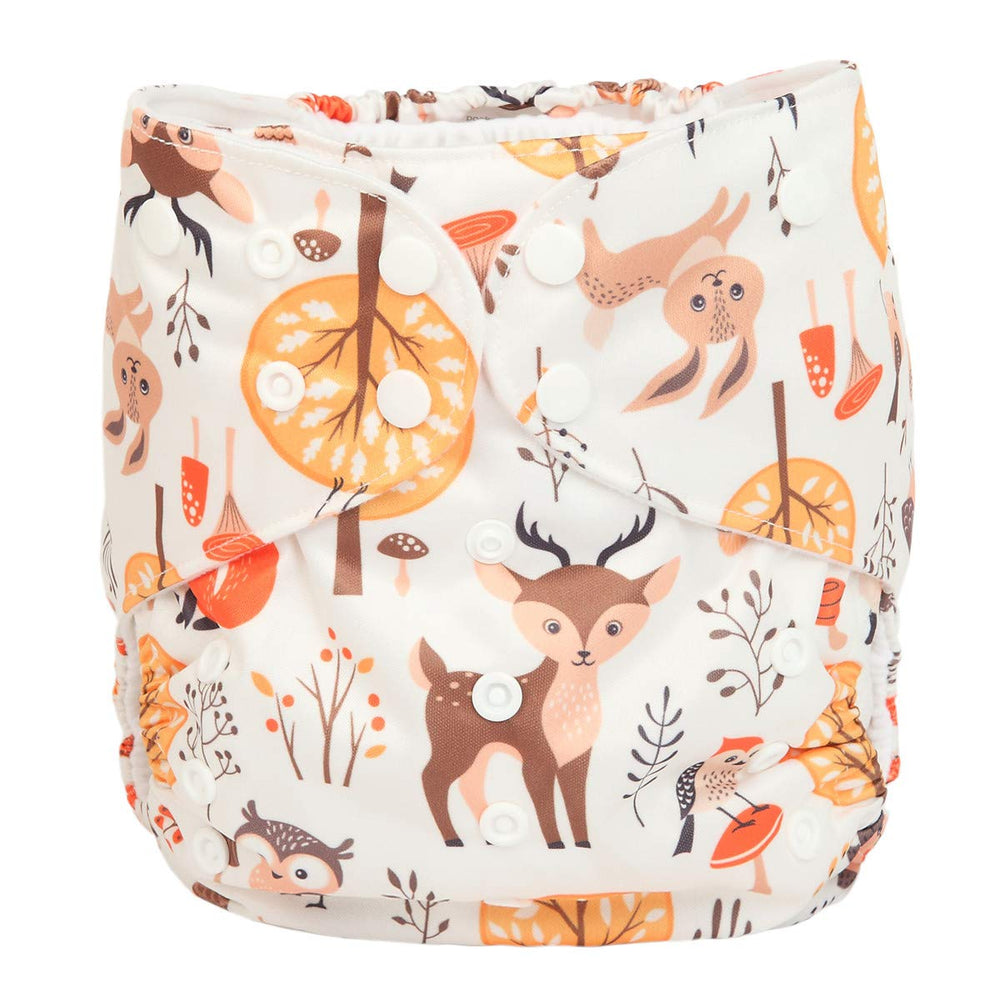 Sigzagor Deer Forest junior pocket diaper outer layer is waterproof