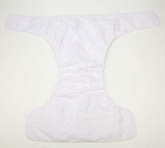 Sigzagor diaper with insert-compatible system and 4-layer microfiber core.