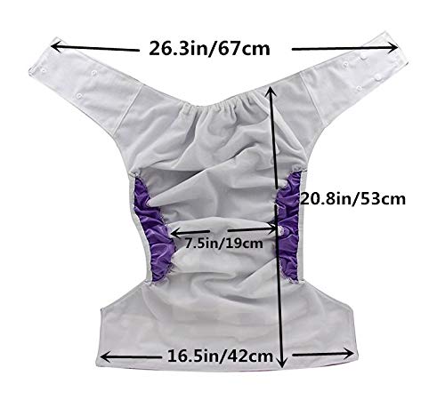 Sigzagor Squirrel Flowers diaper with inserts supports dry mornings.
