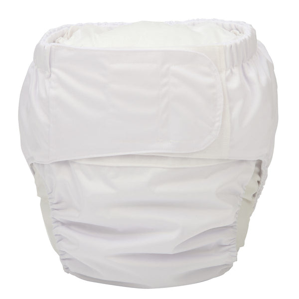 Sigzagor large adult cloth diaper front view with adjustable waist for a secure fit.