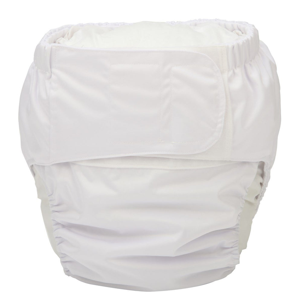 Sigzagor large adult cloth diaper front view with adjustable waist for a secure fit.