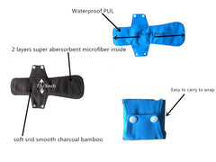 Sigzagor MUMBABY pad with secure wings and snaps to prevent leaks during wear.