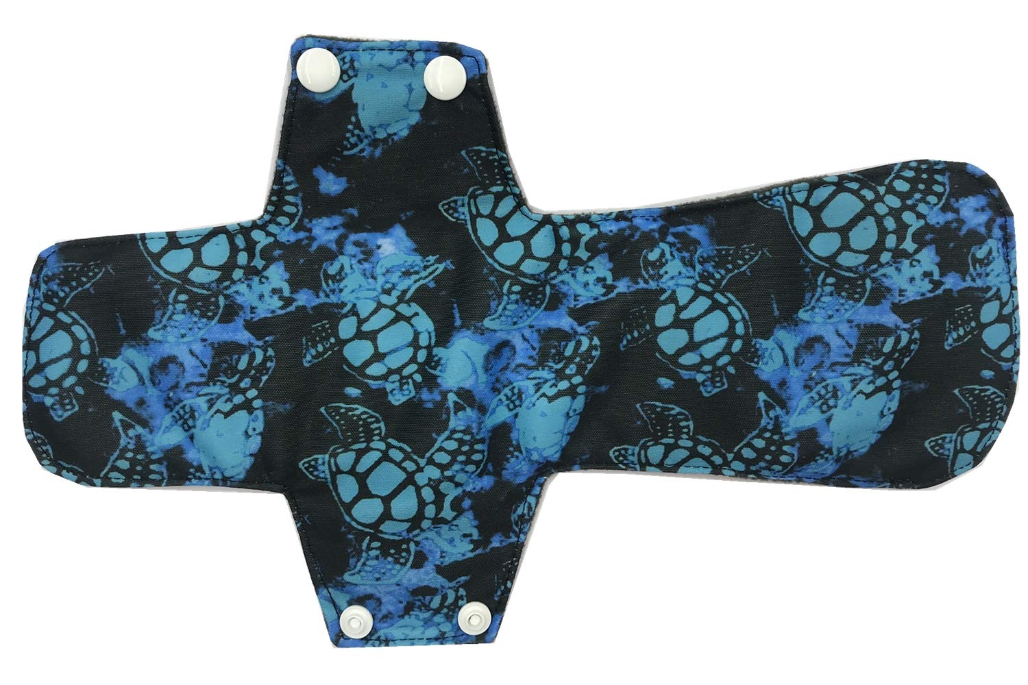 Sigzagor MUMBABY reusable bamboo pad in blue turtles print for easy care and washing.