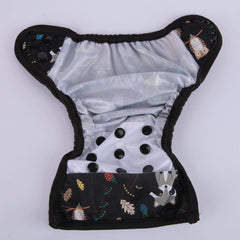 Sigzagor newborn diaper cover in Racoon Owls design for daily wear