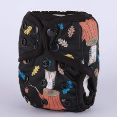 Sigzagor diaper cover shows waterproof PUL layer for leak protection