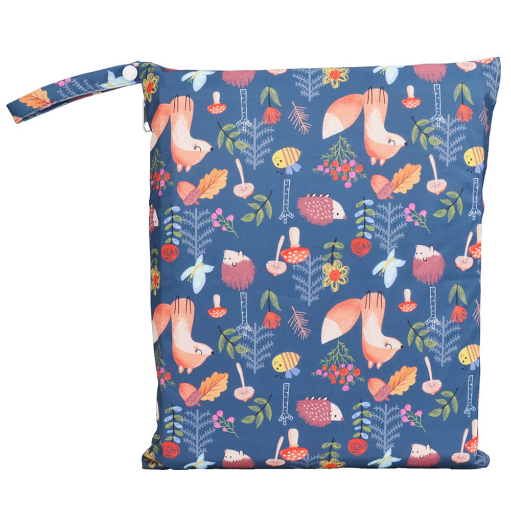 Sigzagor Wet Bag with two zippered pockets for wet and dry items