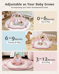 Sihuooo five detachable toys encourage grasping and exploration.