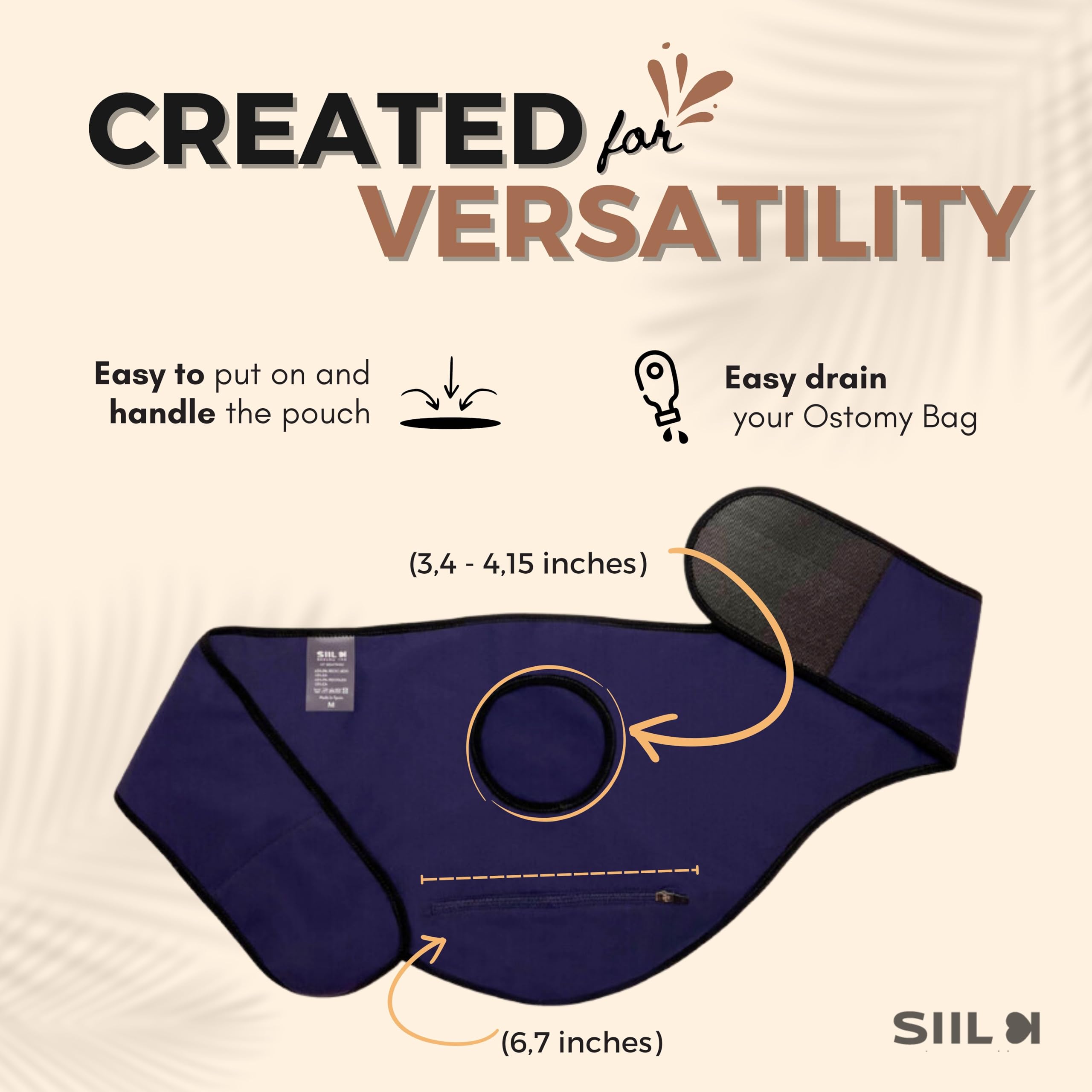 SIIL ostomy belt blue wearability across daily life with comfort and security.
