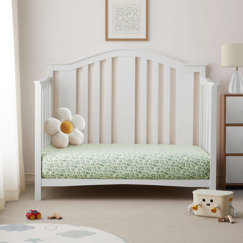 SiinvdaBZX little fairy crib sheet provides soothing visuals and breathable cotton for night rest