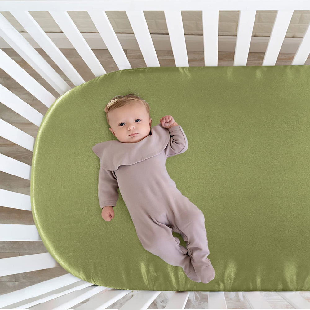 SiinvdaBZX Satin Bassinet Sheet easy care for busy parents