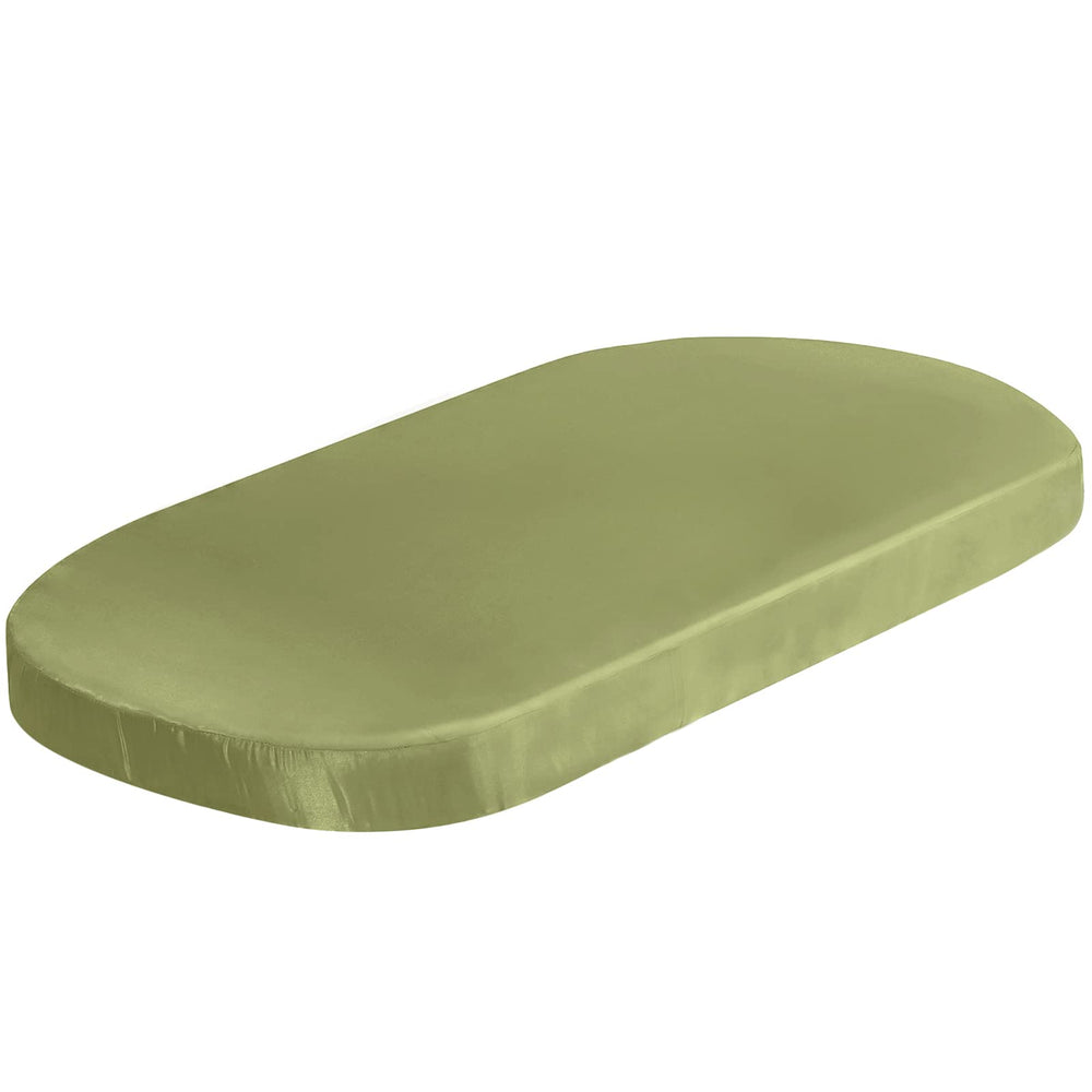 SiinvdaBZX Satin Bassinet Sheet sage green color enhances nursery
