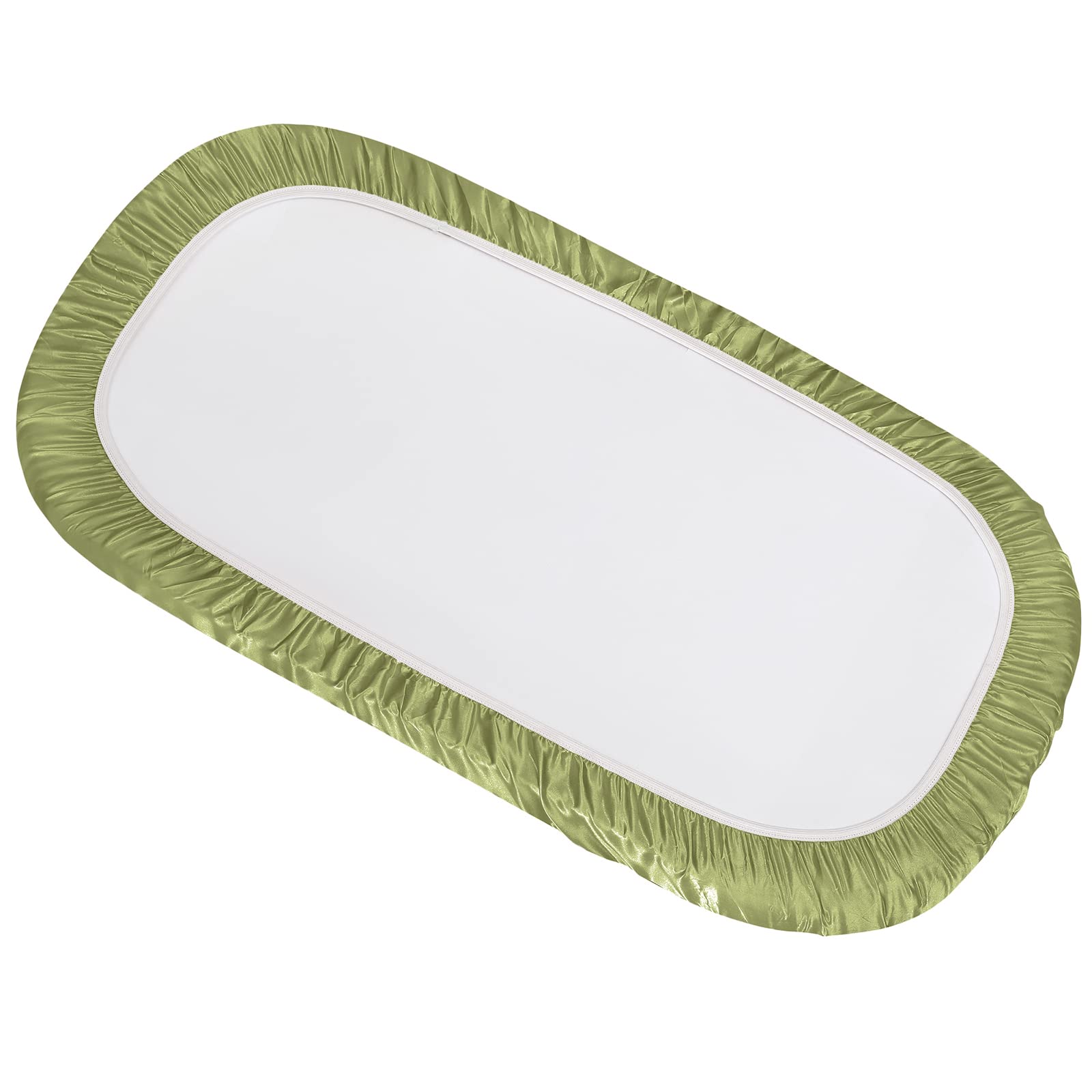 SiinvdaBZX Satin Bassinet Sheet universal fit on varied bassinet shapes