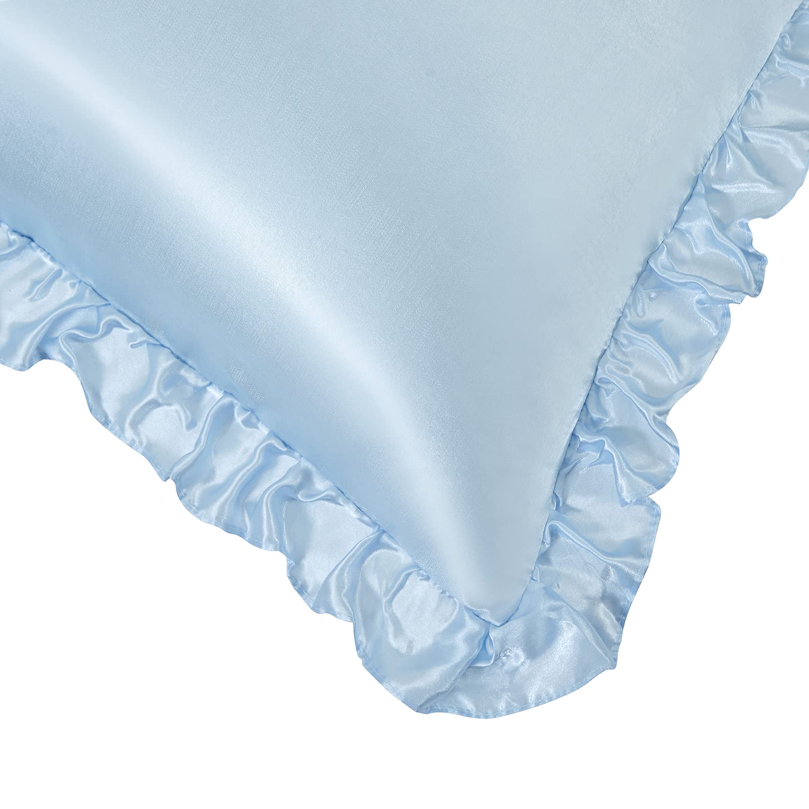 SiinvdaBZX bedroom makeover idea with soft baby blue satin.