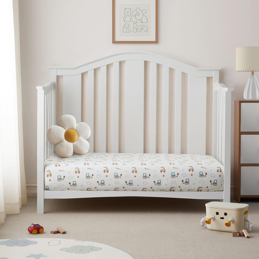 SiinvdaBZX clovers pack n play sheet neutral nursery design