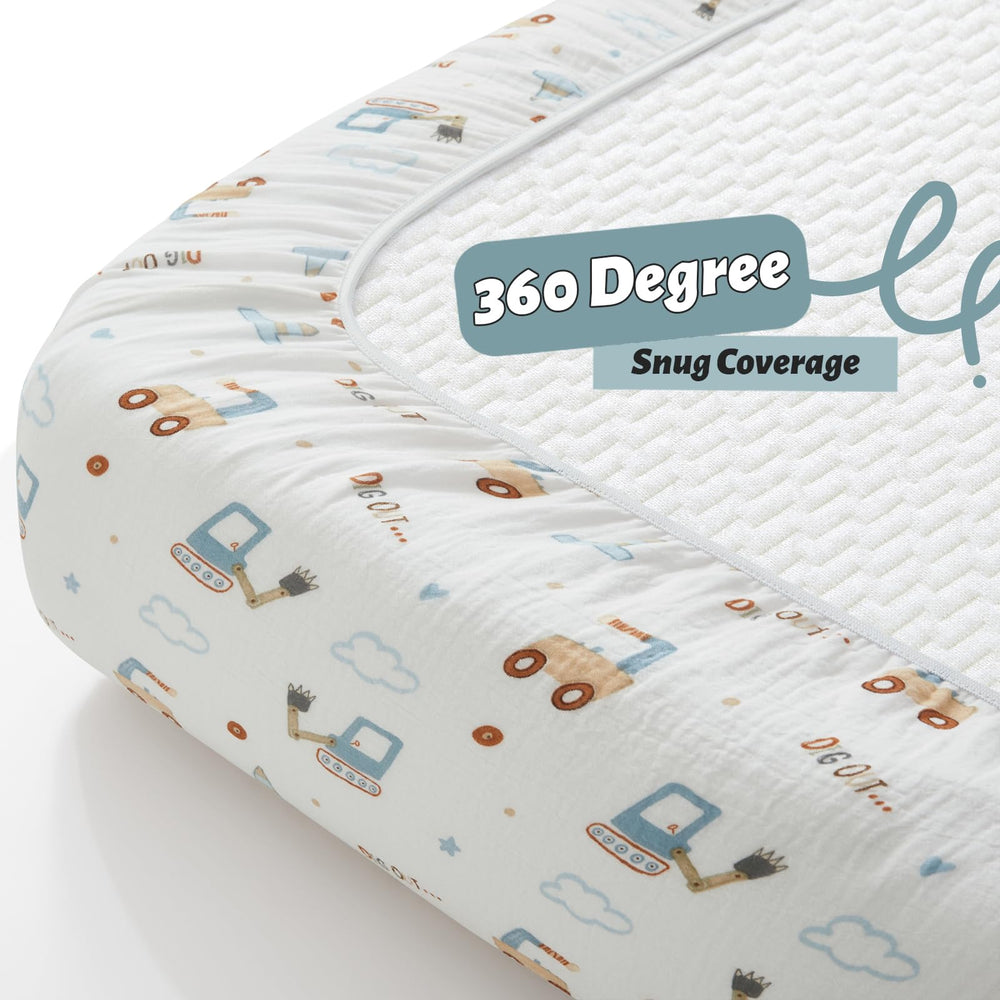 SiinvdaBZX leaf pack n play sheet fits mini cribs securely