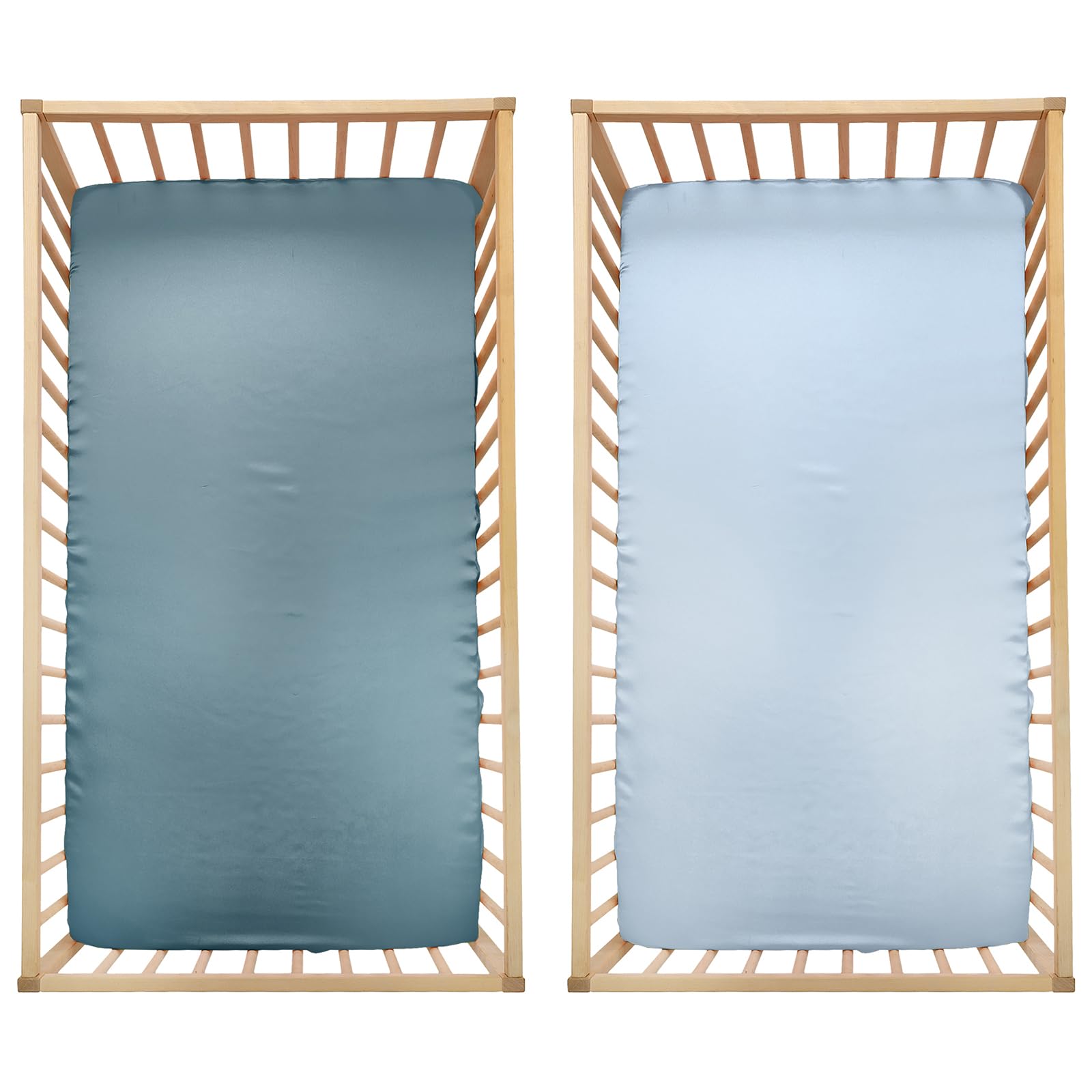 SiinvdaBZX elastic-bottom mini crib sheet stays snug on the mattress.