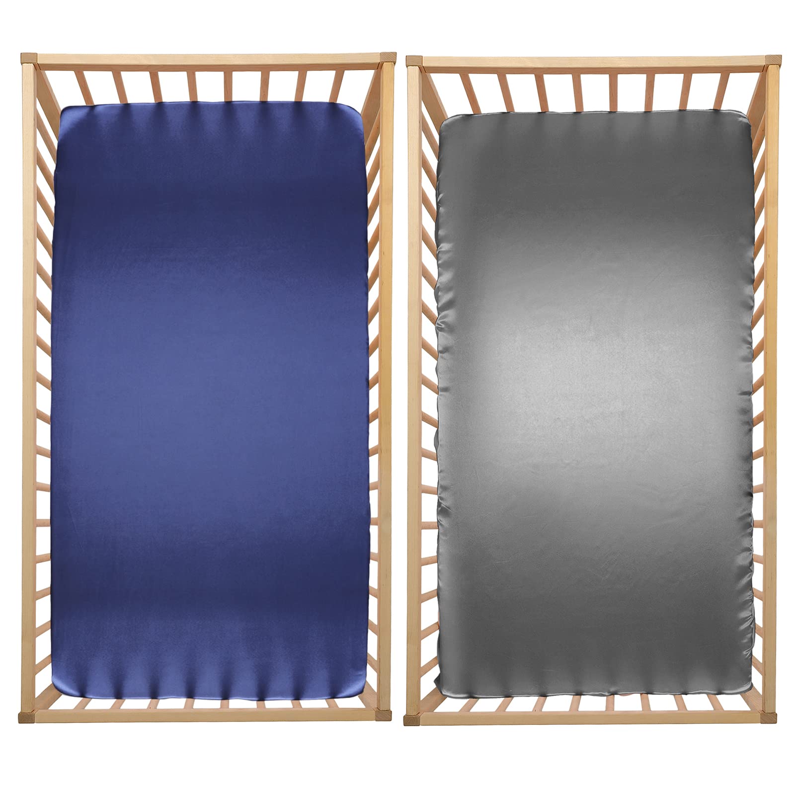 Elastic pocket on SiinvdaBZX sheets secures the fit on portable cribs and play yards.
