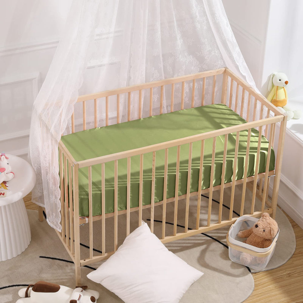 SiinvdaBZX mini crib sheets fit most playards and portable cribs.