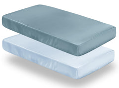 SiinvdaBZX satin mini sheet close-up highlights silky texture for gentle skin contact.