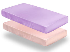 SiinvdaBZX satin crib sheet with 8-pocket fits standard cribs securely