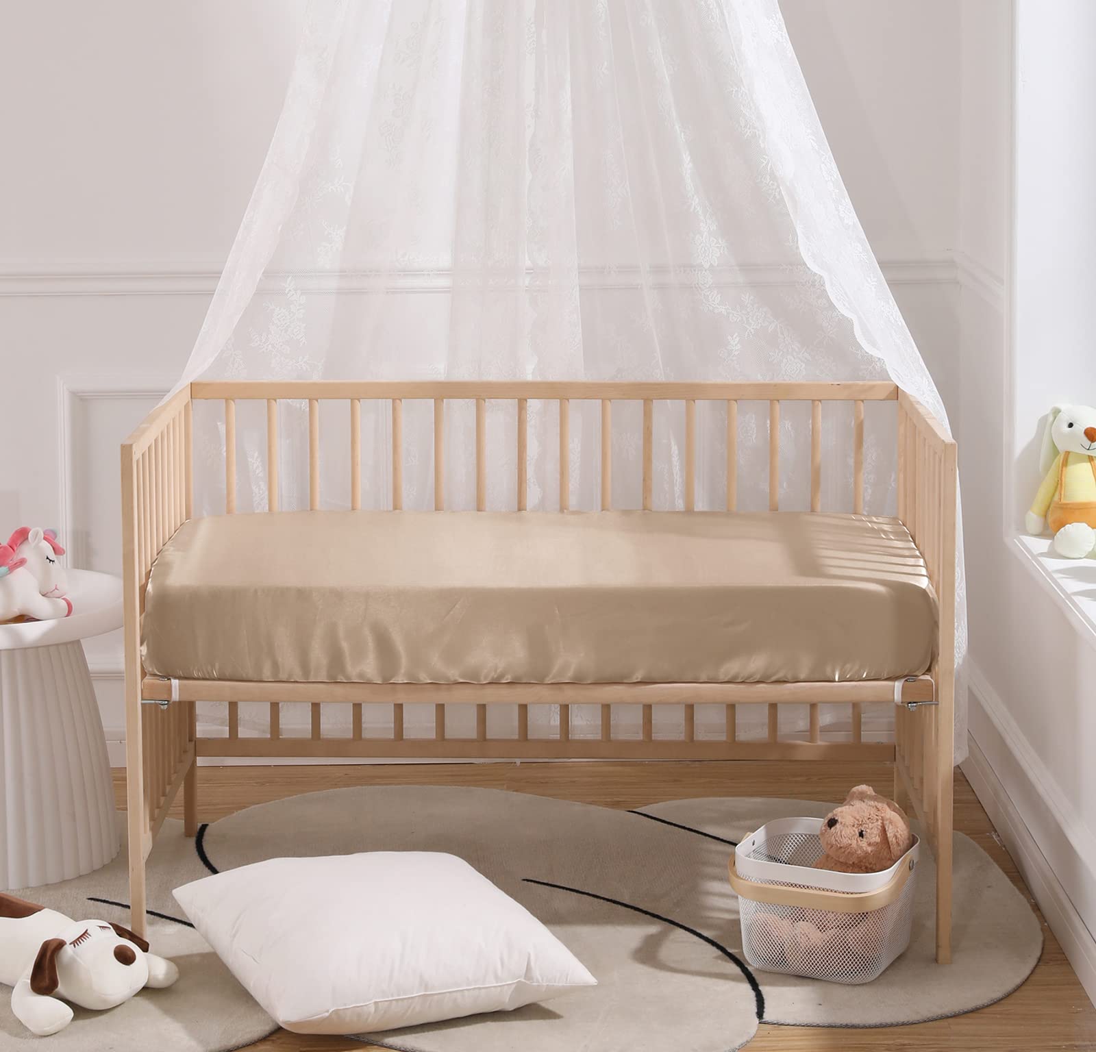 SiinvdaBZX crib sheet suitable for all seasons and gentle for sensitive skin