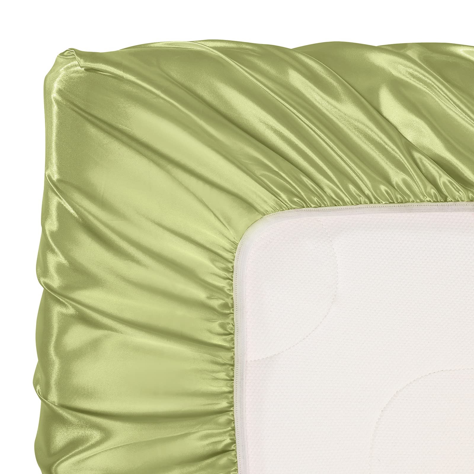 SiinvdaBZX universal-fit satin crib sheet for standard cribs and toddler beds