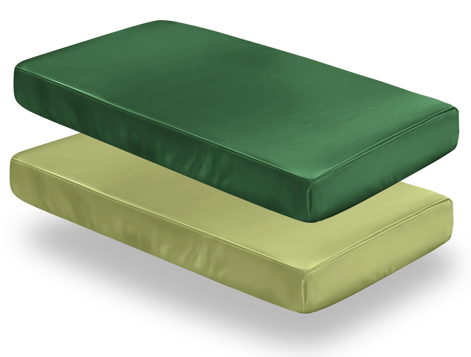 SiinvdaBZX satin crib sheets emerald color with silky softness for baby sleep