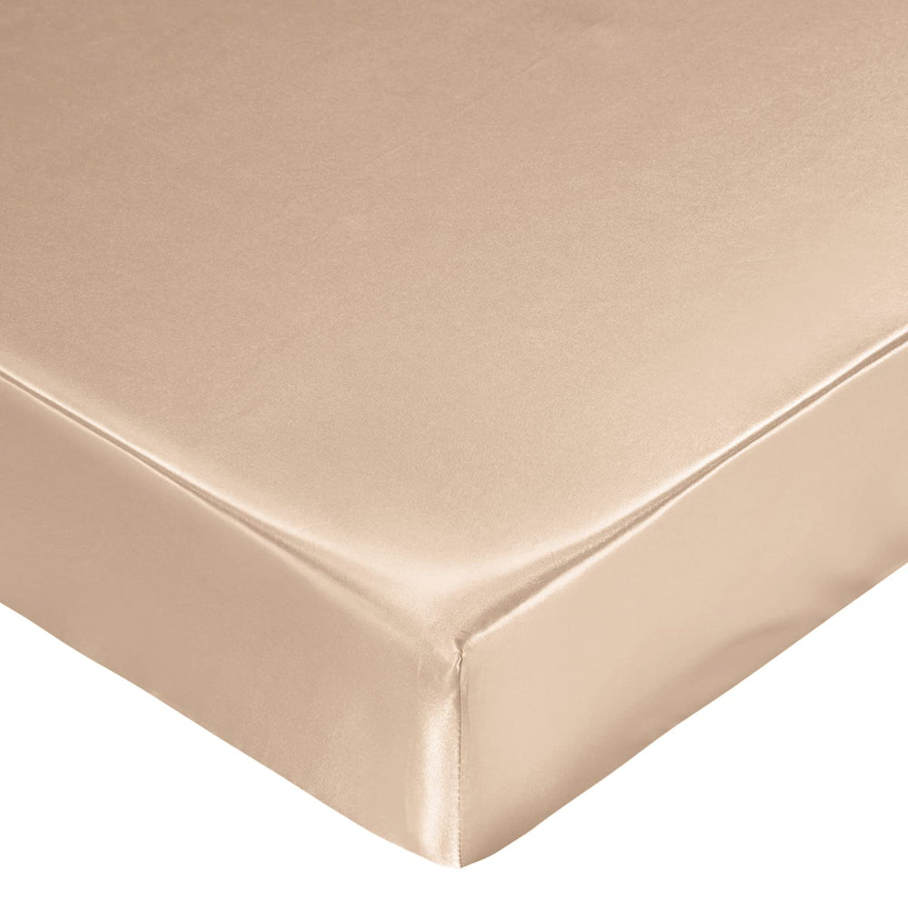 SiinvdaBZX satin mini crib sheet shows a 5-inch pocket for secure fit.