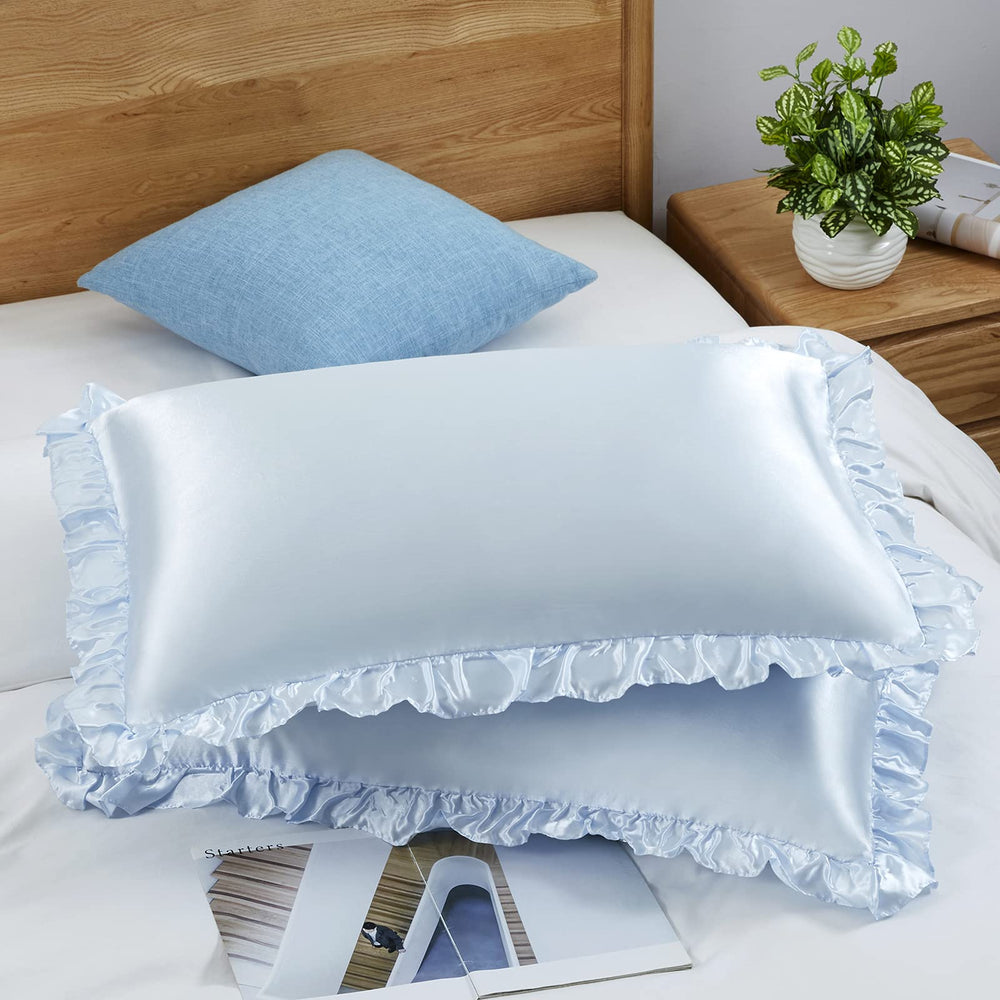 SiinvdaBZX satin pillowcases texture close-up highlights smooth glide.