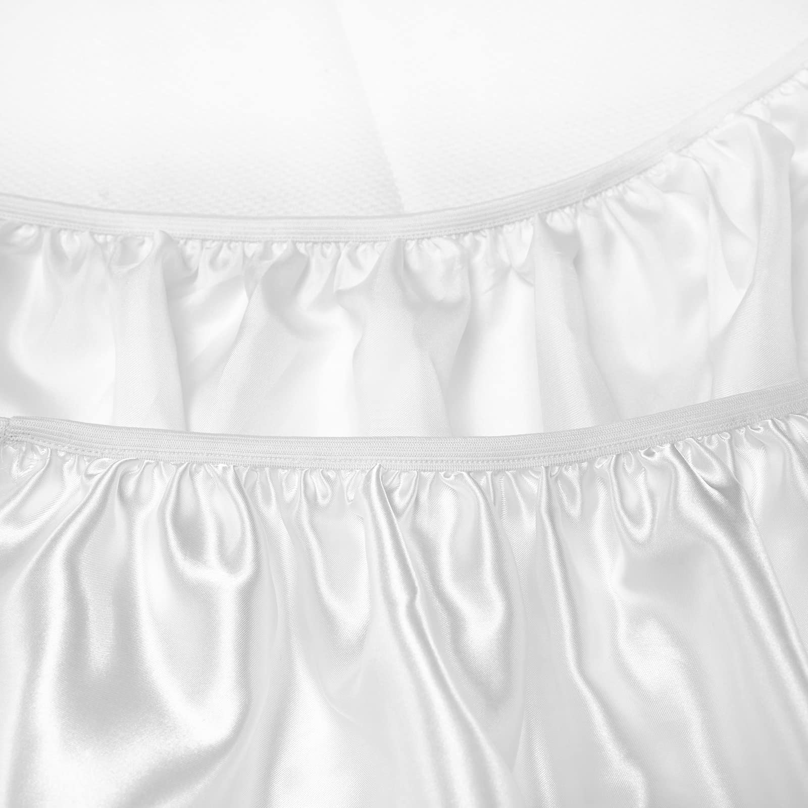 SiinvdaBZX satin bassinet sheets detailed-stitching-01 highlights neat seams and durable weave.