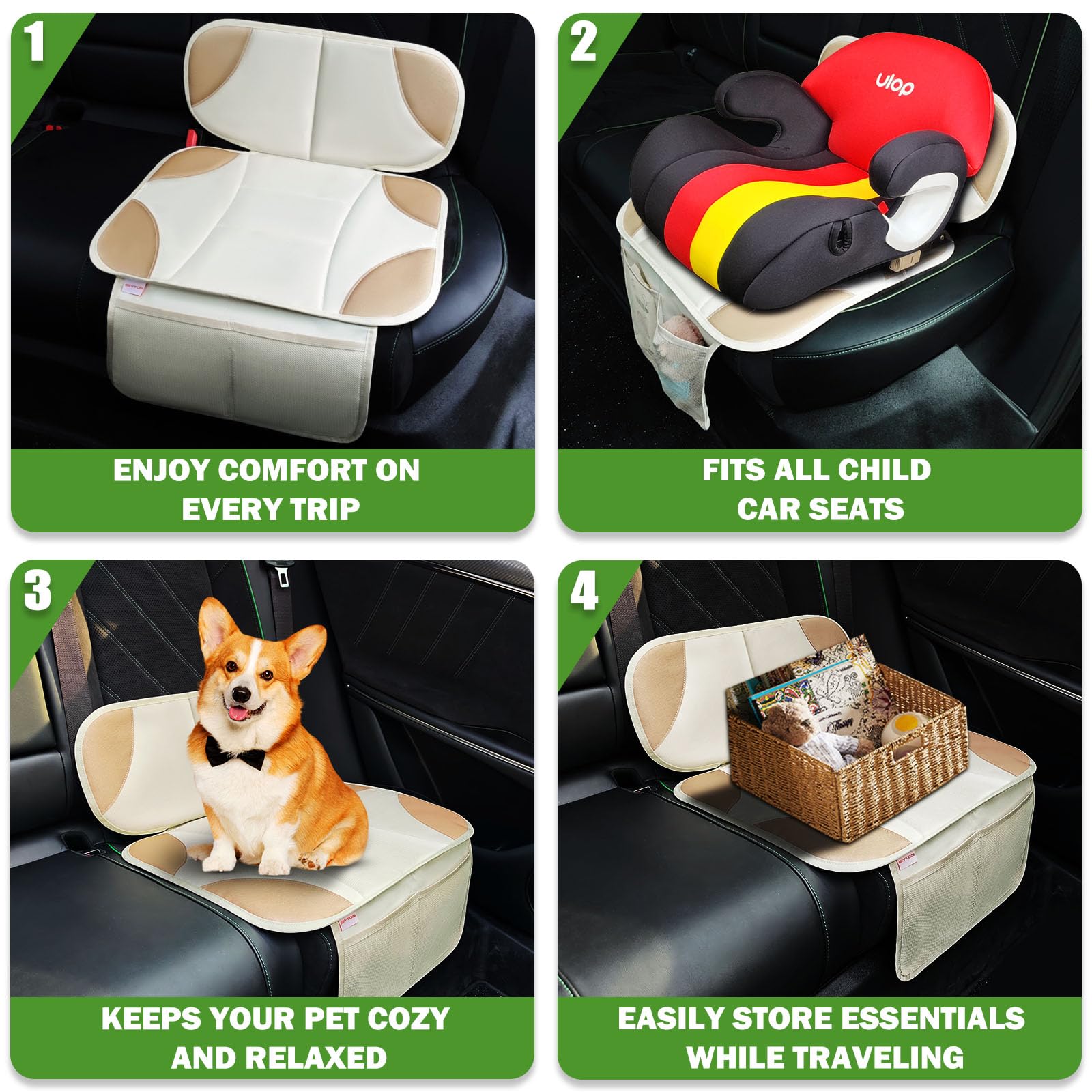 Siivton protector resists stains and daily use in cars.