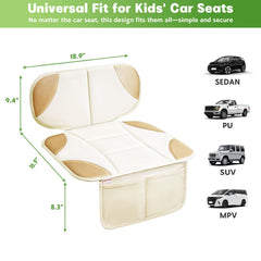 Siivton car seat protector uses waterproof material for spills cleanup.