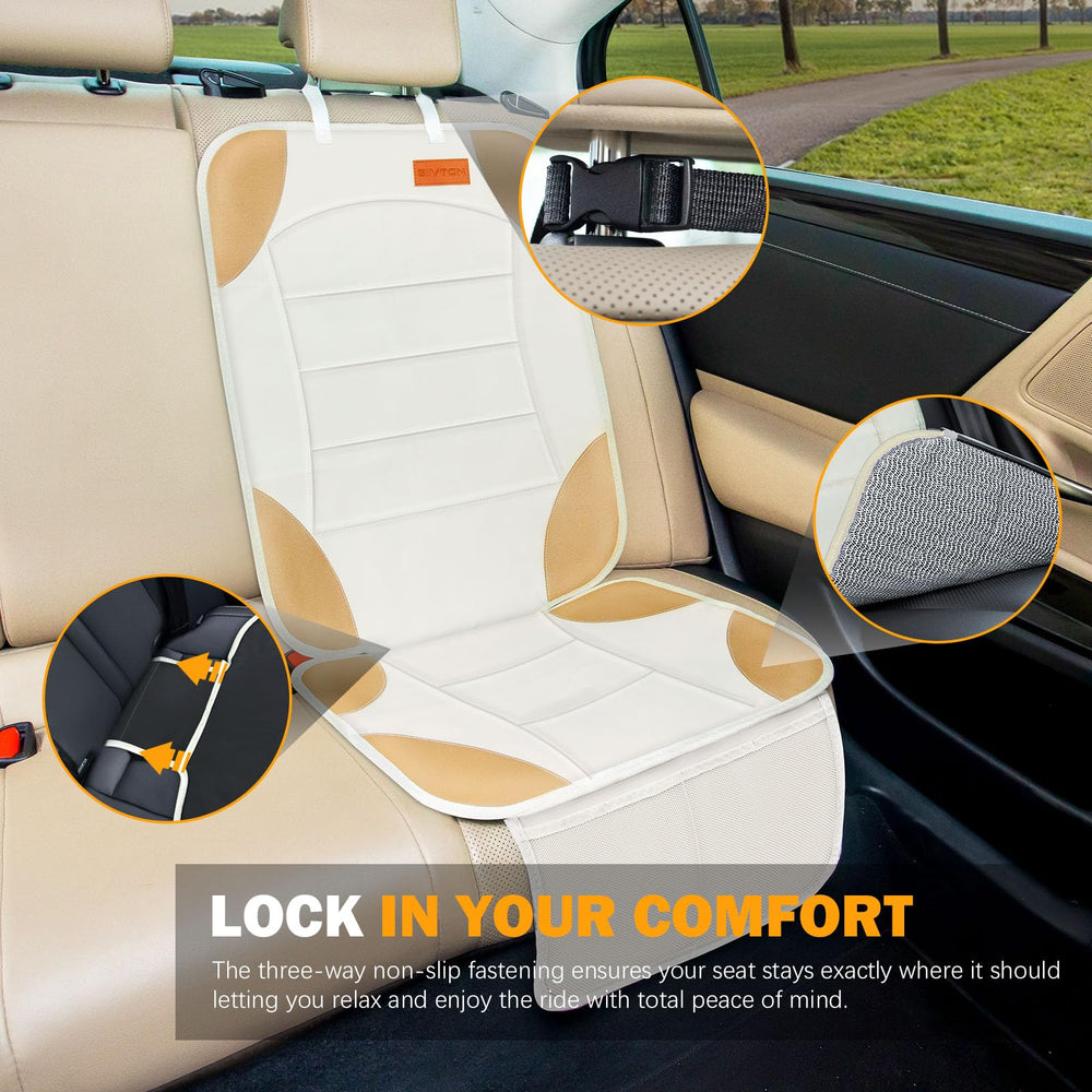 Siivton waterproof Oxford fabric demonstrates spill-resistant protection for busy family vehicles.