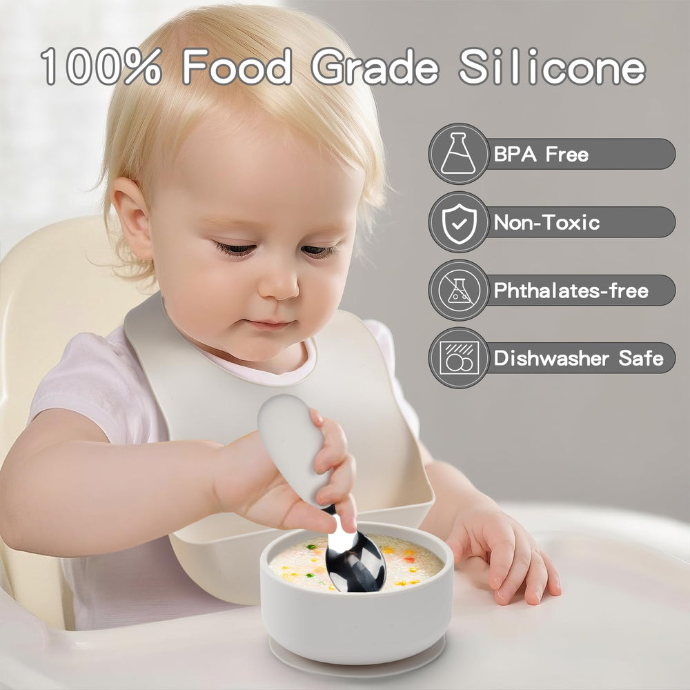 SILI FACTORY silicone baby bowl with suction keeps meals steady for eager eaters.