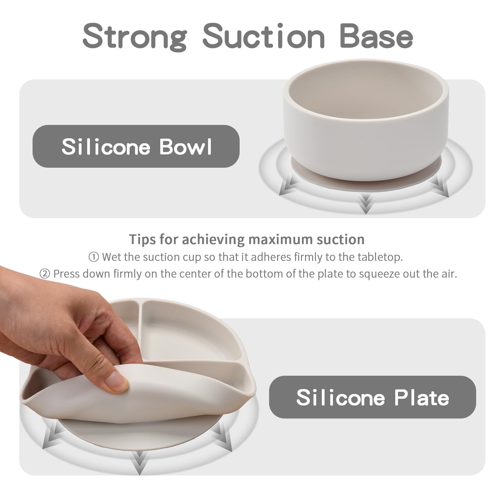 SILI FACTORY silicone bib catches drips to minimize cleanup.